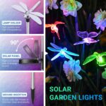 SOLPEX Solar Garden Lights, 6 Pack Solar Butterfly Lights Yard Decorations, Multi-Color Changing LED Solar Light Stakes, Solar Yard Lights for Garden, Patio & Lawn, Solar Bird Lights - Image 4