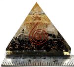 Orgone Pyramid with Black Tourmaline Selenite Crystal and Healing Coil Quartz Point - Natural Healing Stones Orgonite Energy Generator for Yoga Meditation - Image 7