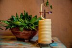 Candle by the Hour 80-Hour Vertical Candle, Eco-friendly Natural Beeswax with Cotton Wick - Image 2