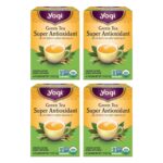 Yogi Tea Green Tea Super Antioxidant - 16 Bags per Pack (4 Packs) - Organic Antioxidant Support - Includes Licorice Root, Jasmine & More