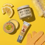 Burt's Bees Gifts Ideas - Hand Repair Set, 3 Hand Creams plus Gloves - Almond Milk, Lemon Butter Cuticle Cream, Shea Butter Repair - Image 5