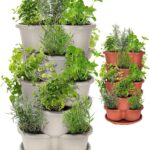 Amazing Creation Stackable Planter, Vertical Oasis Tiered Garden Planter, Grow Vegetables, Herbs, and Succulents with Ease