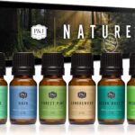 P&J Trading Nature Set of 6 Premium Grade Fragrance Oils - Forest Pine, Ocean Breeze, Rain, Fresh Cut Grass, Sandalwood, Bamboo - 10ml