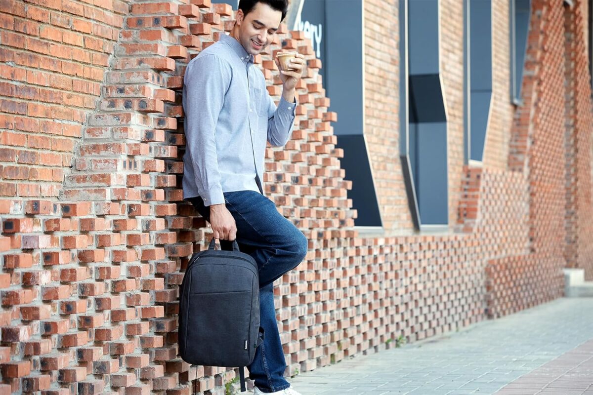 Lenovo 16” ECO Laptop Backpack - B210 - Travel Pack for Laptop or Tablet, Durable, Water-Repellent, Made from Recycled Material, Lightweight, Sleek Design for Travel, Business, Casual Backpack - Black - Image 2
