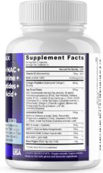 Resveratrol NAD+ Berberine Hyaluronic Acid - Biotin Grape & Blueberry + NAC - Collagen Peptides - Hair, Nail, Skin & Joint Supplement - 21-in-1 Women and Men - Made in USA (60 Count (Pack of 1) - Image 4