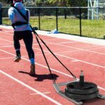 Kipika Stainless Steel Weight Sled for Fitness Strength Training, Speed Improvement, and Athletic Exercise - Compatible with 1" & 2" Weight Plates - Image 2