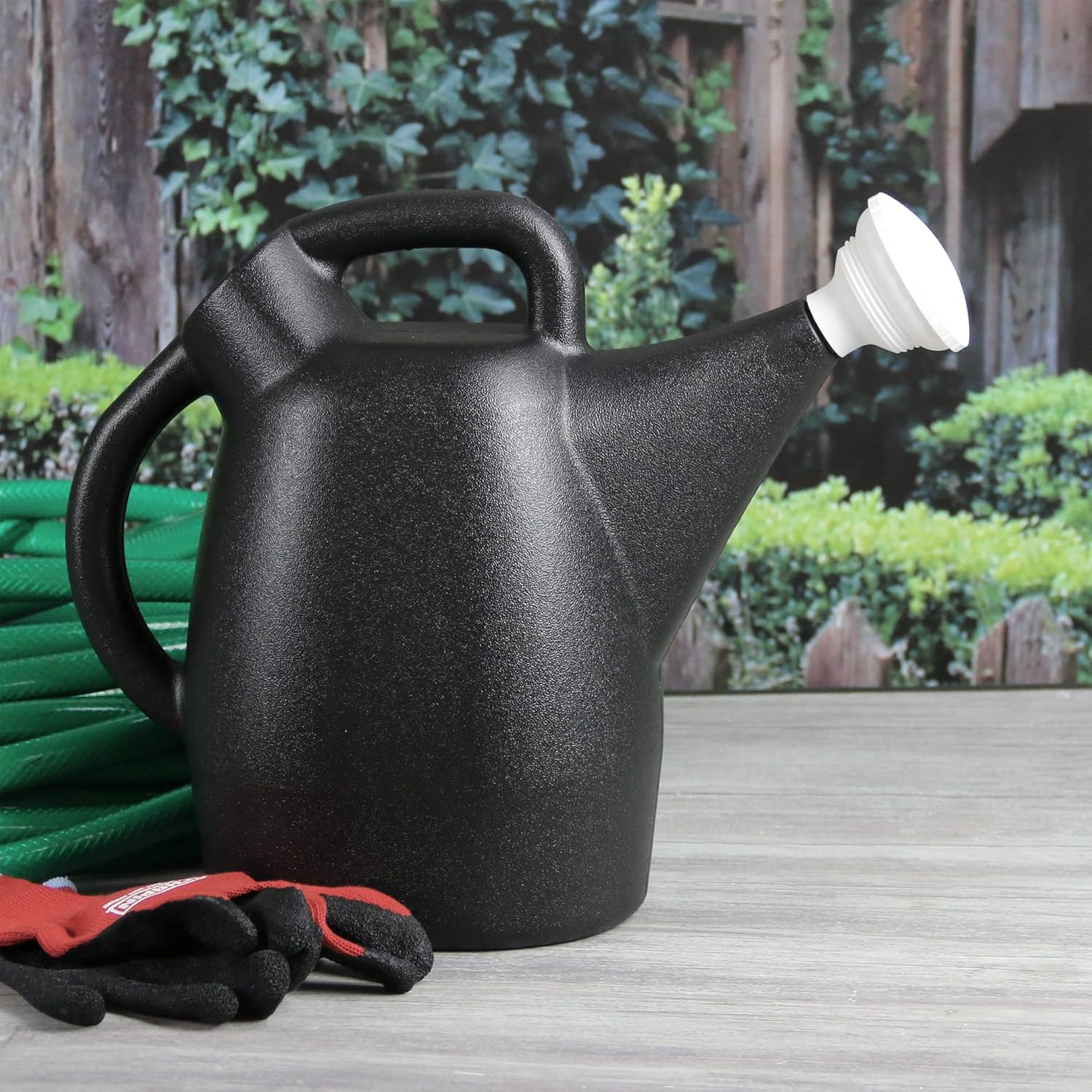 81bSRIXuUyL._AC_SL1500_.jpg Chapin 2 Gallon Watering Can - Garden Watering Can for Indoor & Outdoor Plants, 100% Recycled Plastic Watering Can with Detachable, Drip-free Sprinkler Head, Made in USA - Image 1