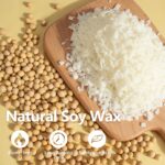 Soy Candle Wax for Candle Making 10 lbs Bag, Premium Natural Soy Wax Flakes, No additives and Pure, 100 Cotton Candle Wicks, 100 Wick Stickers, & 2 Centering Devices - Image 3
