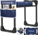 Foldable Garden Kneeler and Seat, Patented Thicker Wider Softer Kneeling Pad with Magnetic Stripe, 350lbs Heavy Duty Durable Garden Stool with Tool Bag, Gardening Gift for Women and Men