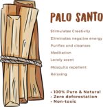 Palo Santo - 20 Sticks - Sustainably Harvested - 100% Natural - High Resin Content - EarthWise Aromatics - Image 3