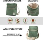 Core Hemp Multi Pocket Crossbody Bag Purse Made From Pure Hemp - Image 3