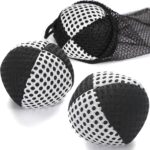 Juggling Balls for Beginners and Professionals Set of 3, Juggling Bean Bags,Durable Juggle Ball Kit (Black - White 4.2 oz)