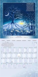 Astrocal Seasons & Cycles Moon Calendar 2025 USA (Blue, EST - Eastern Time) - Image 2