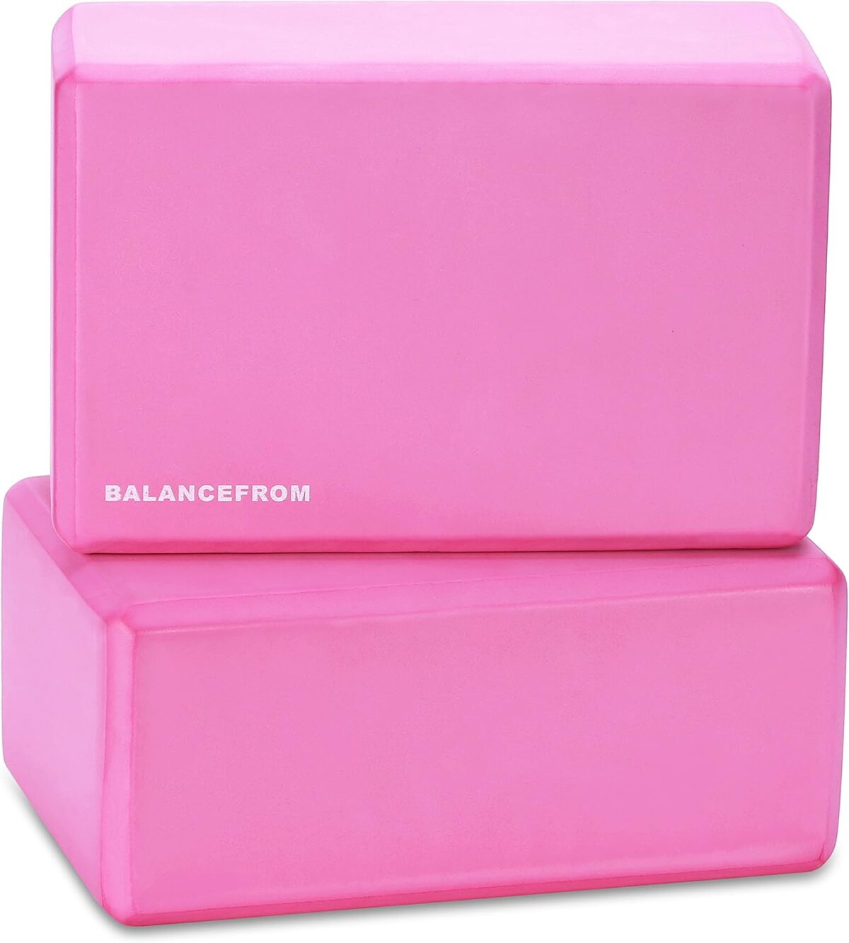 Set of 2 High Density Yoga Blocks, 9"x6"x4" Each, Pair, Multiple Colors - Image 2