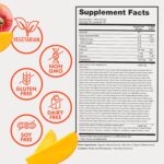 Zena Nutrition Organic Supergreens On-The-Go Powder, 70+ Superfoods, 0 Sugar, 3G Fiber, Spirulina, Chlorella, Antioxidants, Prebiotics/Probiotics, Digestive Enzymes, Mango, 30 Drink Mix Packets - Image 4