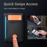 Buffway Slim Minimalist Front Pocket RFID Blocking Leather Wallets for Men and Women - Image 4