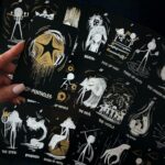 CRAFTERIAN Tarot Card Deck Black Fatality. 78 Cards with Guidebook. Black Foil Cards Edges. Unique Tarot Cards. - Image 3