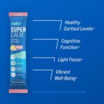 Nello Supercalm Powdered Drink Mix, Raspberry Lemonade, L Theanine, Ksm-66 Ashwagandha, Magnesium Glycinate, Vitamin D 3, Supplements for Relaxation & Focus, No Sugar, Non GMO, On The Go, 20 Ct - Image 3