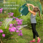 2 Gallon Watering Can for Outdoor Plants with Removable Long Spout and Stainless Steel Sprinkler Head, Large Plastic Watering Can for Garden Flowers Plants - Image 7
