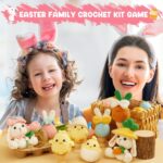 MAGIMUSE Crochet Kit for Beginners, Crochet Starter Kits for Adults Amigurumi Craft Knitting Crochet Animals Kits w Step-by-Step Video Tutorials, Easter Bunny/Chick/Eggs(40%+ Yarn) - Image 7