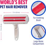 Chom Chom Roller Pet Hair Remover and Reusable Lint Roller - ChomChom Cat and Dog Hair Remover for Furniture, Couch, Carpet, Clothing and Bedding - Portable, Multi-Surface Fur Removal Tool - Image 8