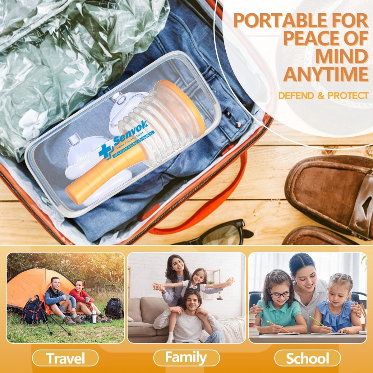 Senvok Anti Choking Device, FSA HSA Eligible, Choking Rescue Device for Kids and Adults, Portable Airway Suction Device, Heimlich Device for Home & Travel First Aid Kit - Image 6