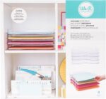 We R Memory Keepers, 12x12 Inch 4-Pack Stackable Trays, for Storing Paper, Letters, Scrapbooking Tools, and More, Organization System, Easy Assembly and Storage