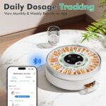 Windtrace Bluetooth Automatic Pill Dispenser for Elderly with Alarm, Smart Pill Dispenser with 31-Slot, Fingerprint& Mechanical Dual Lock Medication Dispenser, Timed Dispenser Machine (Green) - Image 7