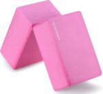 Set of 2 High Density Yoga Blocks, 9"x6"x4" Each, Pair, Multiple Colors