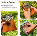 Kalimba Thumb Piano 17 Keys, Portable Mbira Finger Piano Gifts for Kids and Adults Beginners Wood - Image 4