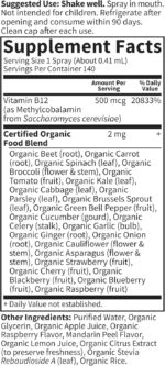Garden of Life Organics B12 Vitamin - Whole Food B-12 for Metabolism and Energy, Raspberry, 2oz Liquid - Image 5