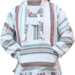 Del Mex Mexican Baja Hoodie Sweatshirt Pullover Jerga Surf Poncho Drug Rug