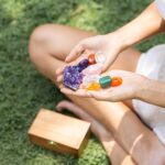 CRYSTALYA Travel Chakra Crystals and Healing Stones in Wooden Gift Box + 50pg EBOOK – 7 Chakra Tumbled Gemstones, Amethyst Crystal, Rose Quartz, Quartz Crystal Point, Stone Guide, Made in U.S.A. - Image 2