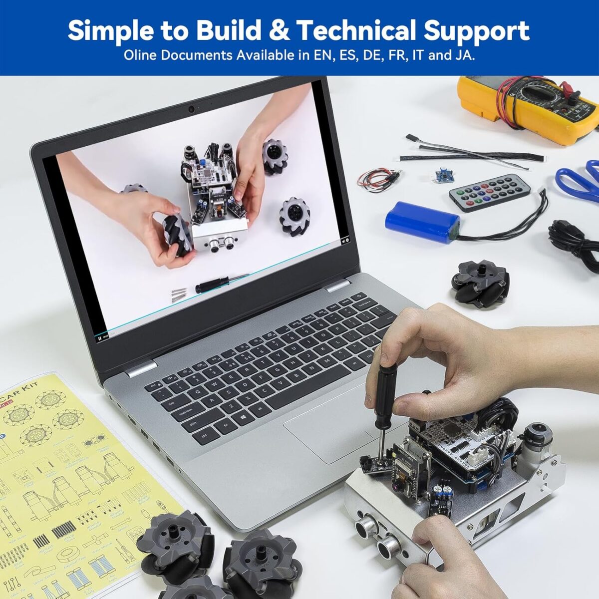 SunFounder Smart Robot Car Kit Compatible with Arduino UNO R3, FPV, ESP32 CAM, APP Romote Control, Educational Toy Robotic Kit for Teens and Adults - Image 7