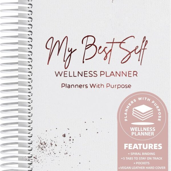 Wellness Journal – Daily Self Care Lifestyle Planner to Support Physical, Mental, & Emotional Health – Guided Prompts Self Love Diary to Practice Gratitude, Reflection, and Goals