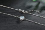 Presentski Birthstone Necklace for Women Sterling Silver 925 Solitaire Pendant Dainty Necklace Birthday Gifts for Women Birthstone Necklaces for Mom - Image 4