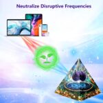 Zurligi Orgone Pyramid for Positive Energy, Tree of Life Amethyst & Citrine Chakra Orgonite Healing Crystal Pyramid for Wealth Success Lucky Meditation Sleep & Spiritual Gifts - Image 3