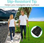 Vive Folding Cane - Foldable Walking Cane for Men, Women - Fold-up, Collapsible, Lightweight, Adjustable, Portable Hand Walking Stick - Balancing Mobility Aid - Comfortable Ergonomic Handle - Image 5