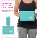 URBNFit Yoga Blocks 2 Pack - Sturdy Foam Yoga Block Set with Strap for Exercise, Pilates Workout, Stretching, Meditation, Stability - High Density Non Slip Brick, Fitness Accessories - Image 6