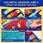 Fidget Blanket for Adults with Dementia, Dementia Activities for Seniors, Alzheimer's Products Multi-Use Busy Sensory Board, Gifts for Him Her Dementia Products for Elderly and Children with Autism - Image 3