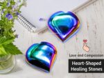 Titanium Aura Quartz Crystal Heart Palm Stone - Pocket Massage Worry Stone for Natural Body Chakra Balancing, Reiki Healing and Crystal Grid - Image 6