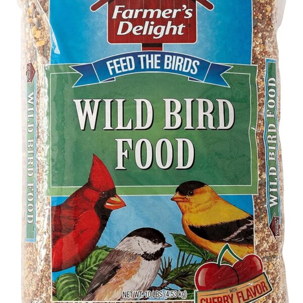 Wagner's 53002 Farmer's Delight Wild Bird Food with Cherry Flavor, 10-Pound Bag