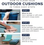 Arden Outdoor Deep Seat Set, 24 x 24, Rain-Proof, Fade Resistant, Deep Seat Bottom and Back Cushion 24 x 24, Sapphire Blue Leala - Image 8