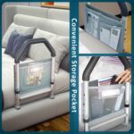 Bed Rails for Elderly Adults Safety - with Motion Light & Storage Pocket - Adjustable Bed Assist Rails for Seniors & Patients - Fits All Beds, Tool-Free Assembly - Image 4