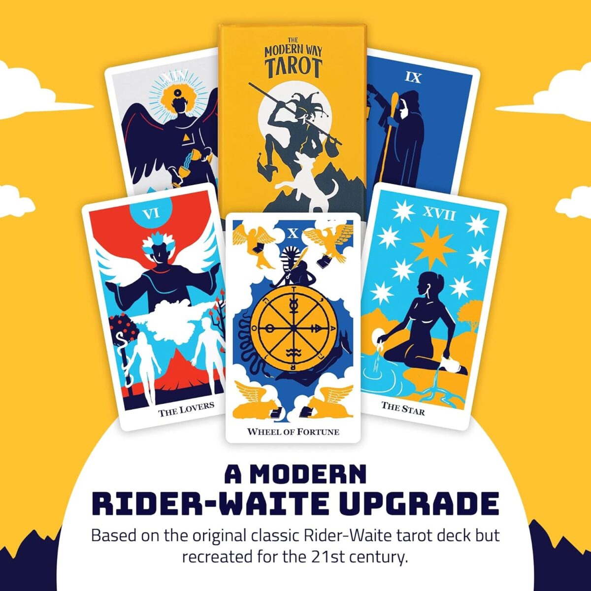 Modern Way Tarot Deck with Guidebook – 78 Card Set for Beginners and Experts | Rider-Waite Inspired Design | Divination and Meditation Tool - Image 8