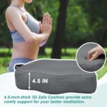Esme L&H Meditation Cushion, Ventilated 3D Mesh Material Meditation Pillow Machine Washable Zafu Meditation Cushion, Comfy Yoga Pillows for Sitting on Floor for Adults - Image 4