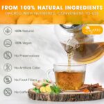 60 Tea Bags - Anti-Inflammaheb Loose Leaf Tea, 100% Natural from Ginger, Turmeric, Peppermint, Black Pepper, Cinnamon. Made with Natural Material Tea Bags. No Sugar, No Caffeine, No Gluten, Vegan. (60 Tea Bags) - Image 3