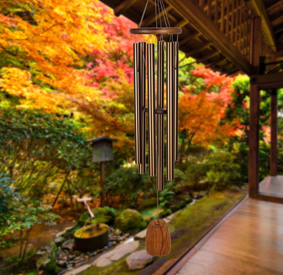 Woodstock Chimes Amazing Grace Wind Chime for Outside 40" Medium Bronze,Outdoor Decor for Patio, Porch, Garden, Memorial Gift for Loved Ones AGLBR - Image 7