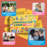 Conversation Cards for Kids – 400 Convo Starters for Family Game Night or Dinner – Road Trip Must Haves – Travel Games for Children Age 8-12 – Connect and Build Social Emotional Learning Skills - Image 2