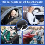 2 Packs 3 in 1 Car Door Handle for Elderly,Car Handle Assist,Handle for Car Door for Elderly,Car Handle Elderly,Car Handle for Elderly,Car Support Handle Multifunction Cane Handle - Image 8